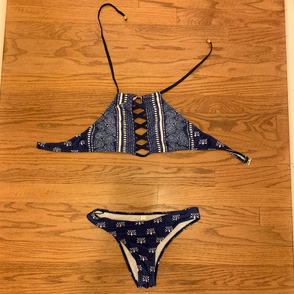Halter Bikini Top and Matching Bottom